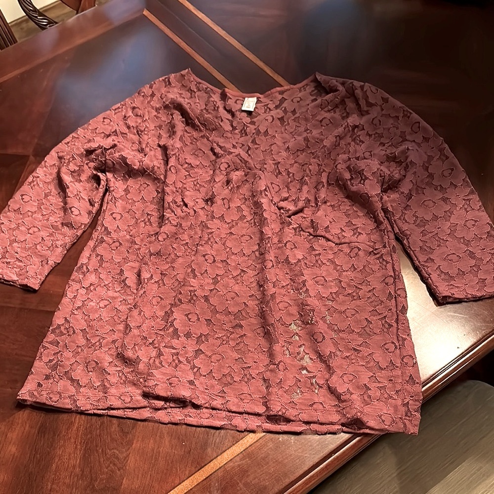 Mauve Lace Top